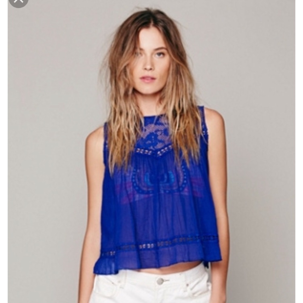 Free people crochet fly away tank